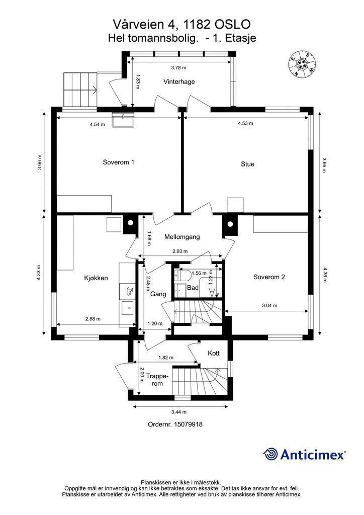 Plantegning 1 etasje