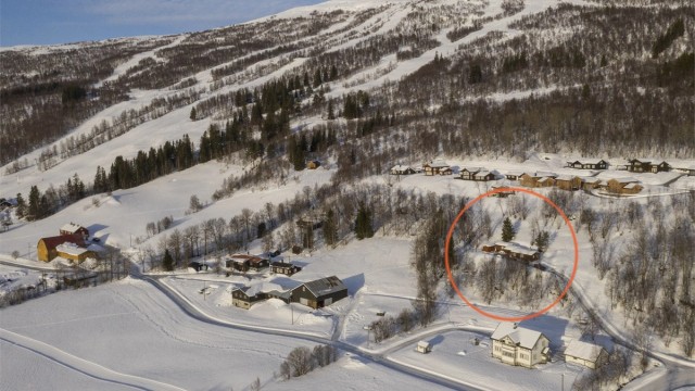 Dronebilde med litt avstand