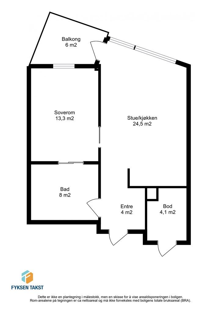 Planskisse Kristine Bonnevies veg 22, anr 44