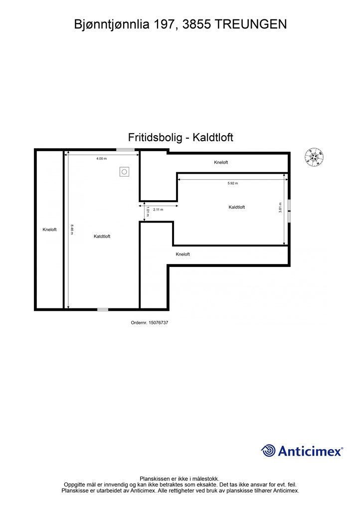 Plantegning Kaldtloft