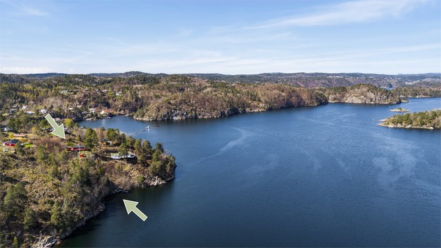 Egen brygge like nedenfor eiendommen