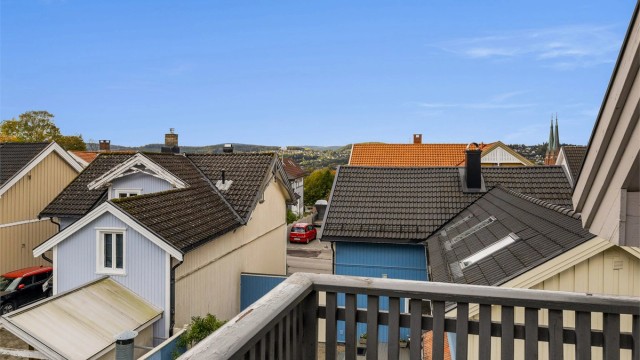 Utsikt fra verandaen.