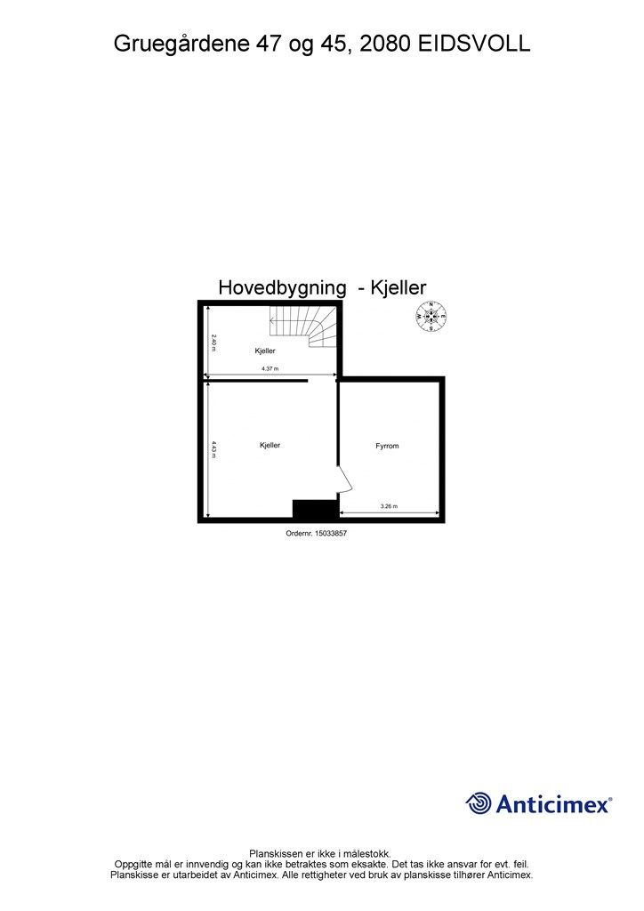 Plantegning underetasje