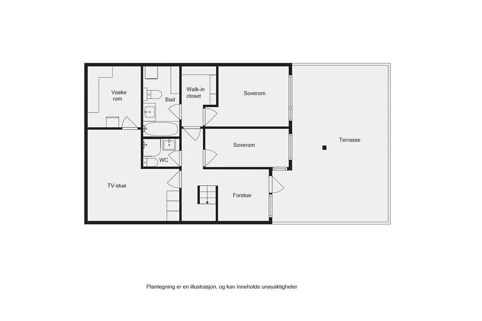 - Plantegning 1. etasje -