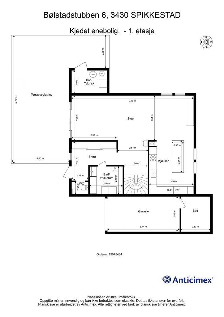 Plantegning - 1. etasje