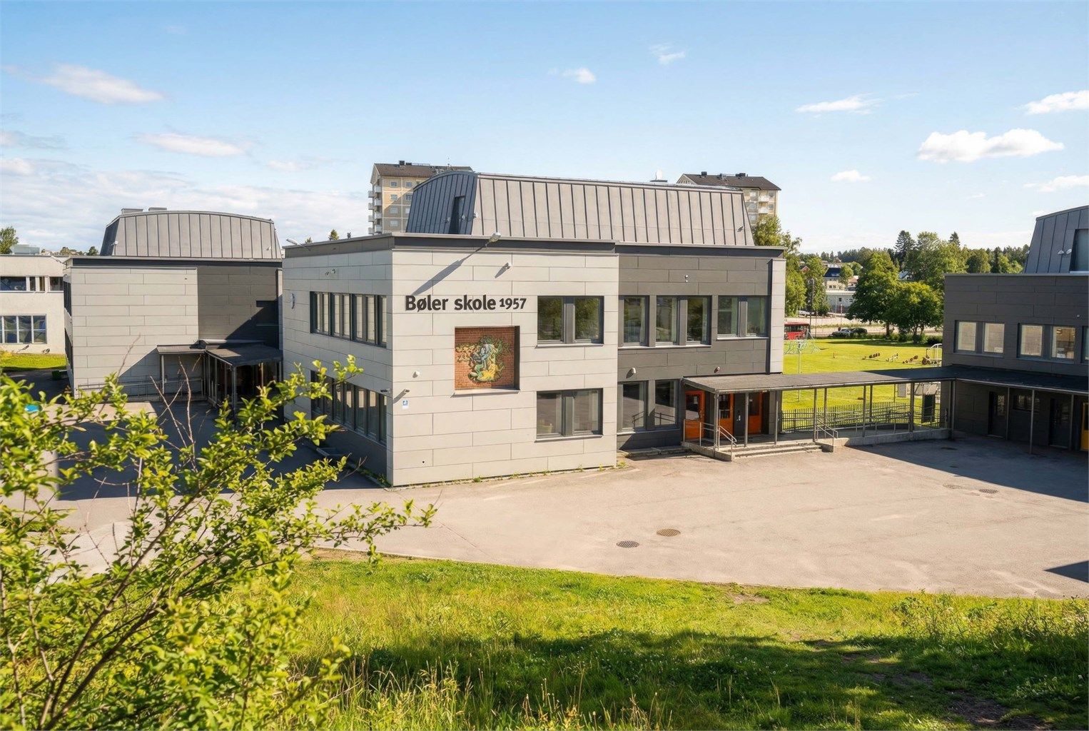 Kort vei til Bøler barne- og ungdomsskole.