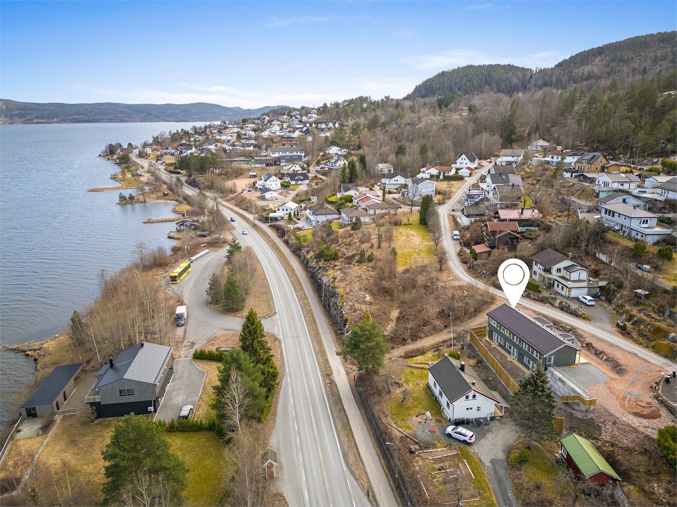 Eiendommen har en flott beliggenhet med flott utsikt over Drammensfjorden.
Foto: Stine Jørgens Prøitz