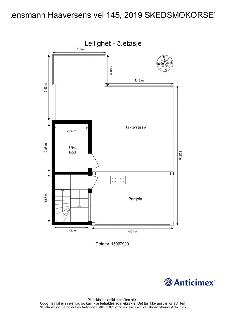 Plantegning 3.etasje