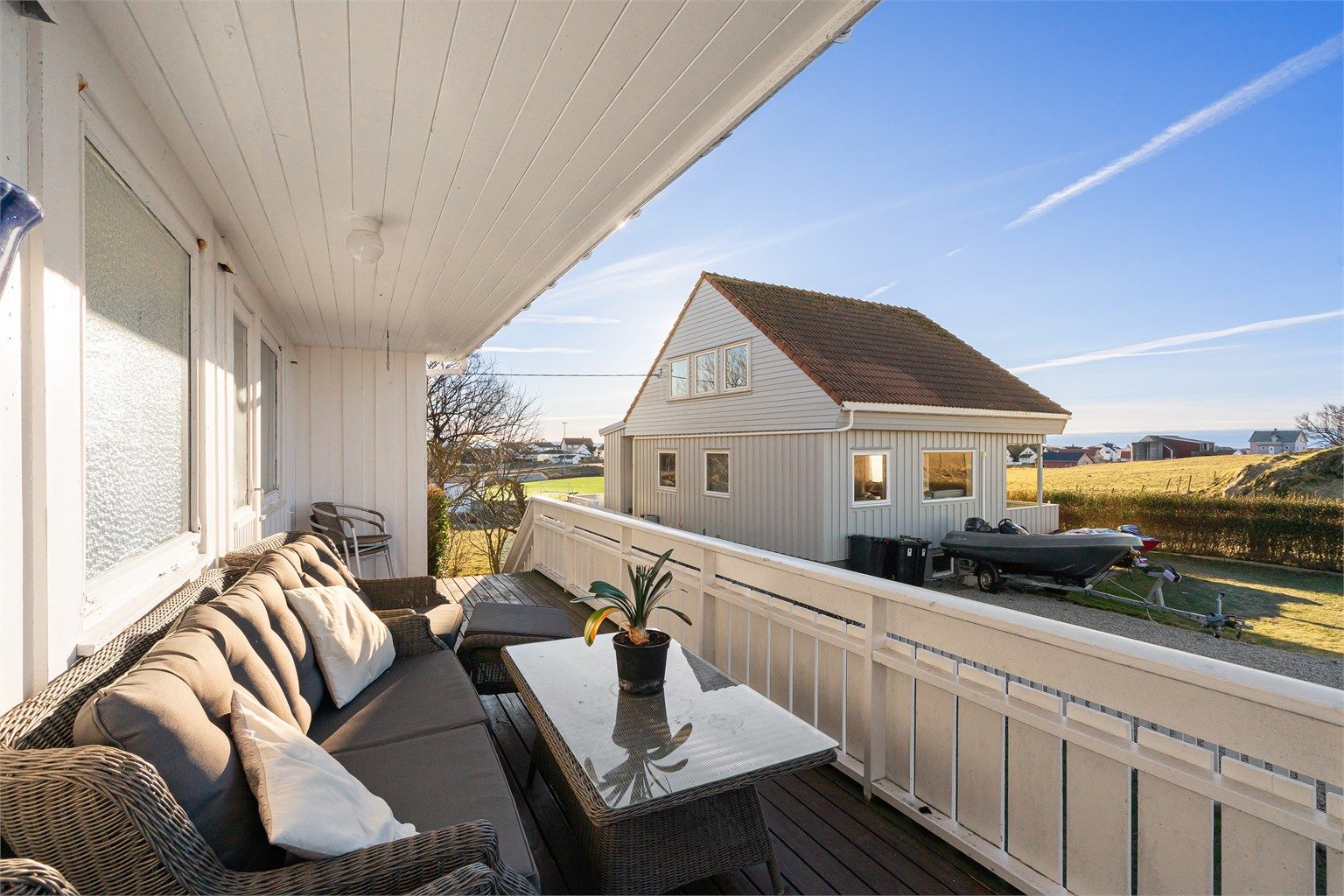 Direkte utgang til balkong i fra stue.