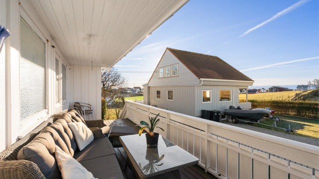 Direkte utgang til balkong i fra stue.