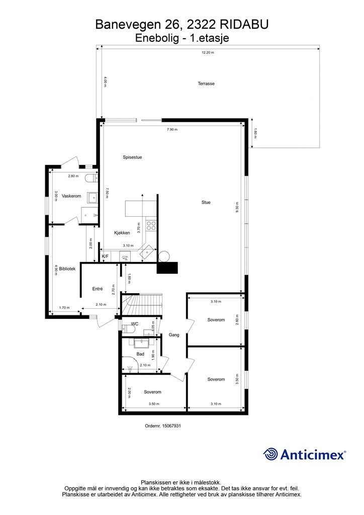 Plantegning hovedplan