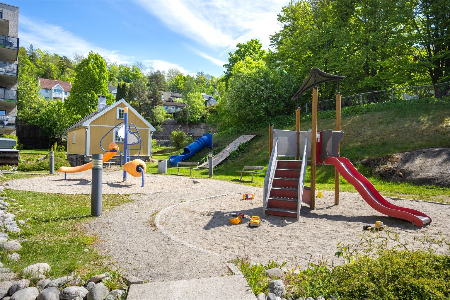 Lekeplass for de yngste. 