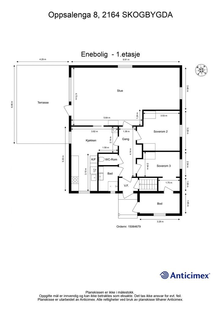 Plantegning - 1.etasje