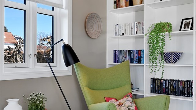 Detalj fra lesekroken.