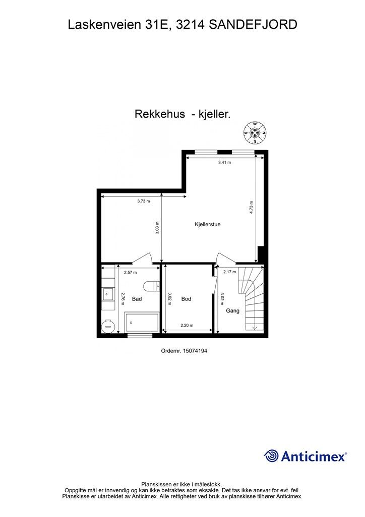 Plantegning - kjeller