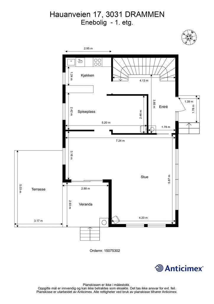 Plantegning - 1. etasje