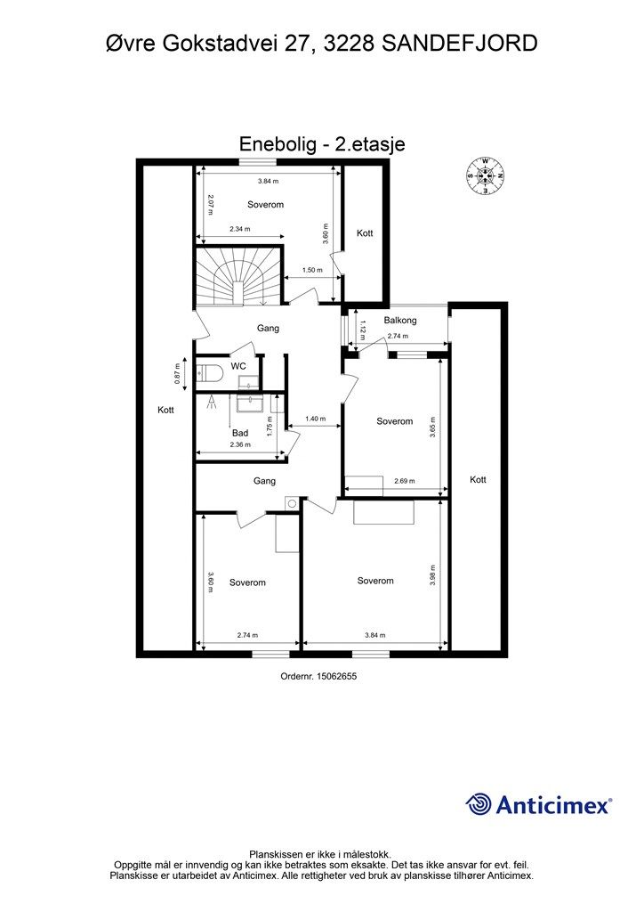 Plantegning 2.etasje