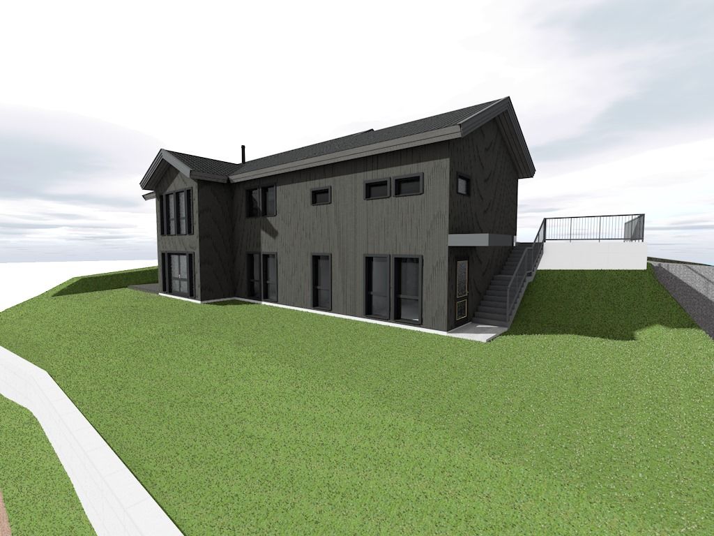 Tillatelsen innebærer en enebolig over to etasjer, med BYA på 25% og på en total BRA på 311,8 m2.