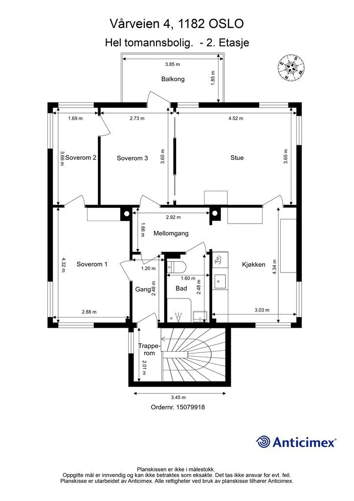Plantegning 2. etasje