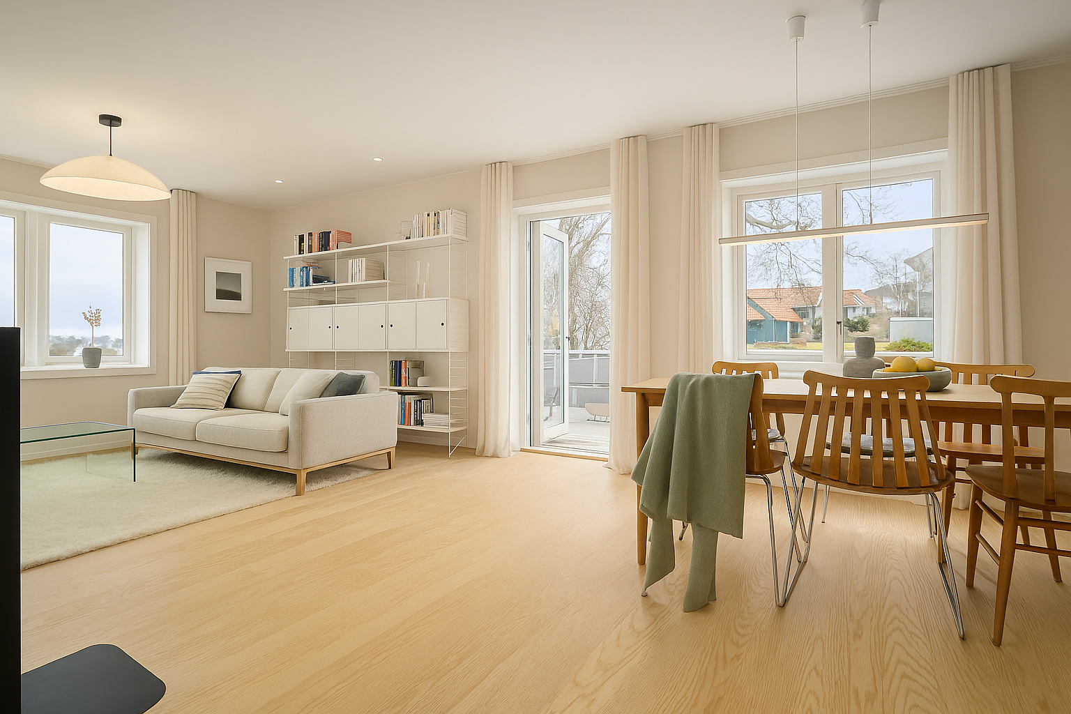 Bildet er generert av kunstig intelligens for å vise utrykket ved lysere vegger