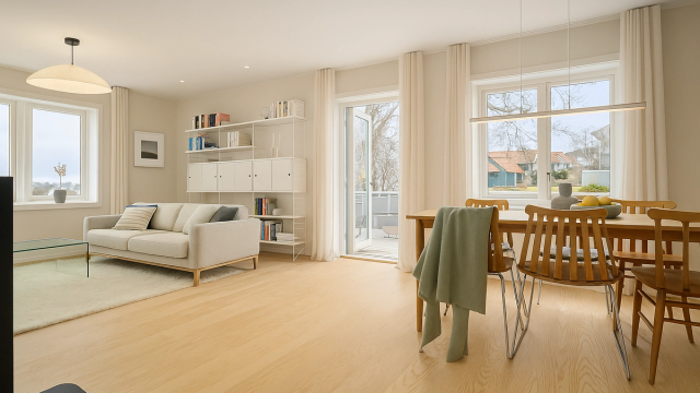 Bildet er generert av kunstig intelligens for å vise utrykket ved lysere vegger