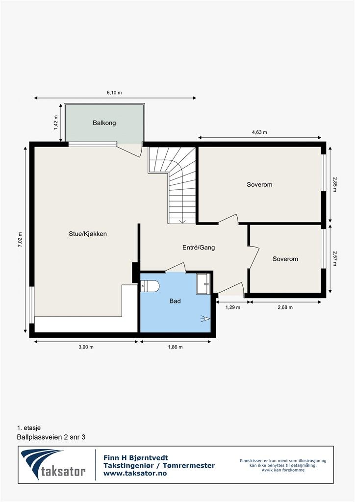 Plantegning - 1. etasje