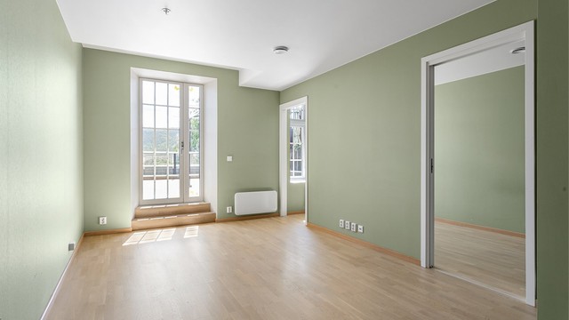 Flexit balansert ventilasjonsanlegg med varmegjenvinning i leiligheten.
