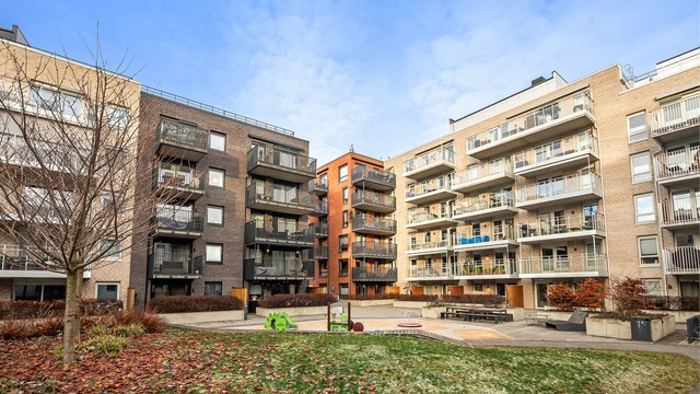 Leiligheten ligger fint til i 3.etasje.