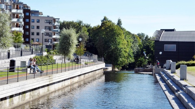 En liten spasertur unna finner du Akers elva med flere badeplasser i Nydalen.