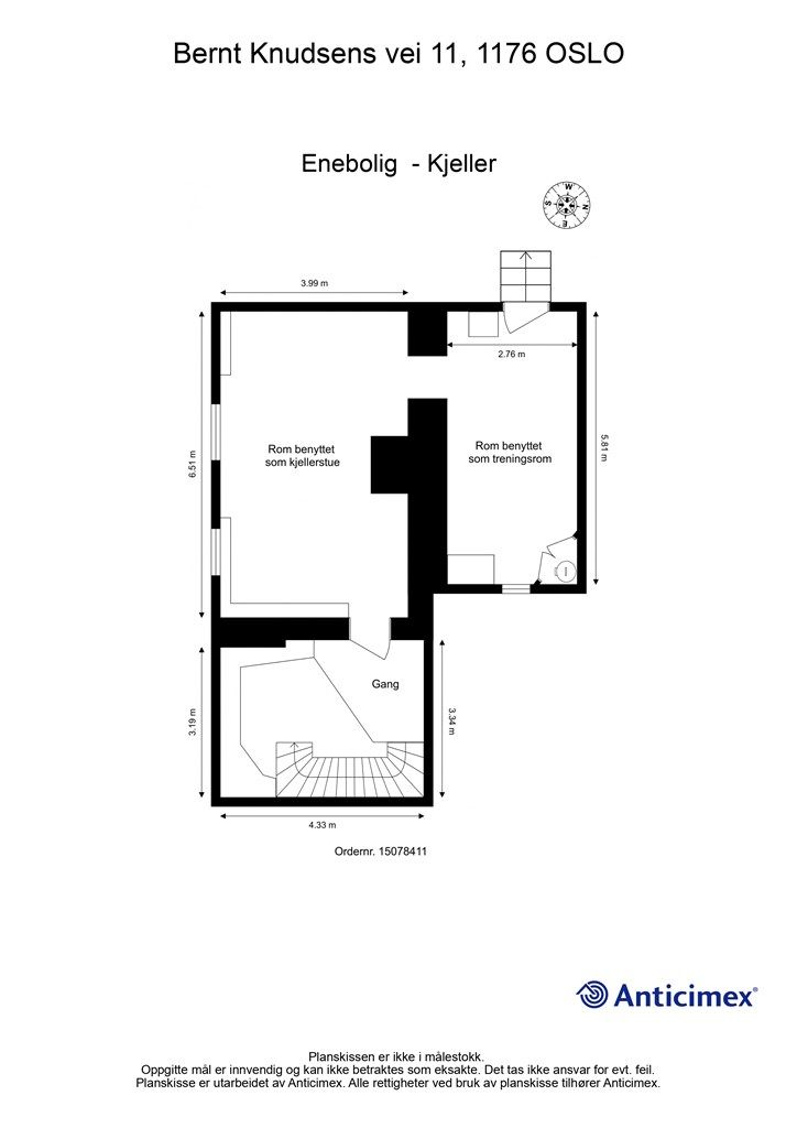 Plantegning - Kjeller