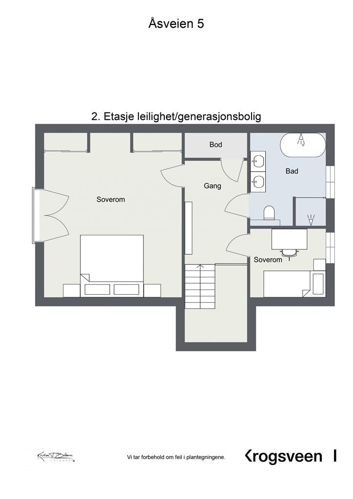 Planskisse 2. etasje tilbygg.