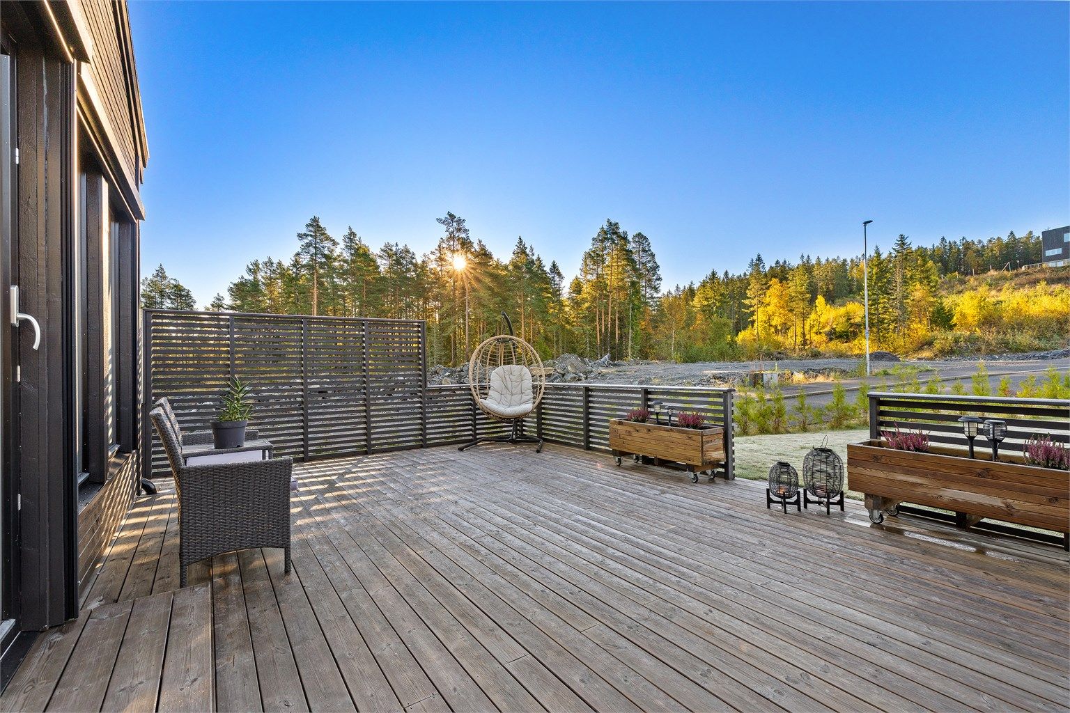 Sørvendt terrasse