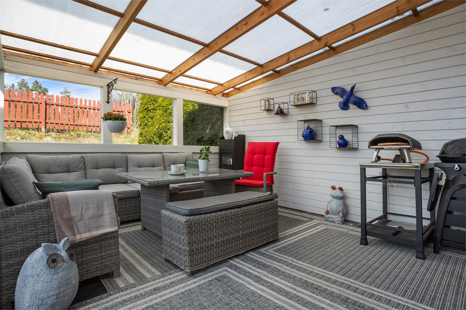 Terrassen er på ca. 26 m² 