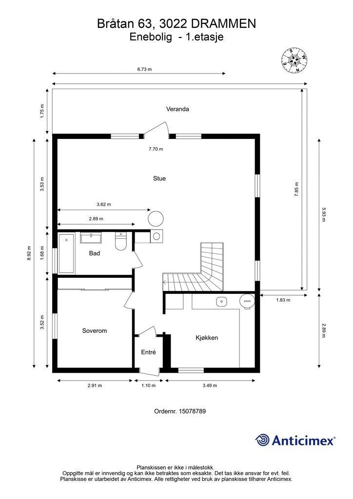 Plantegning - 1. etasje