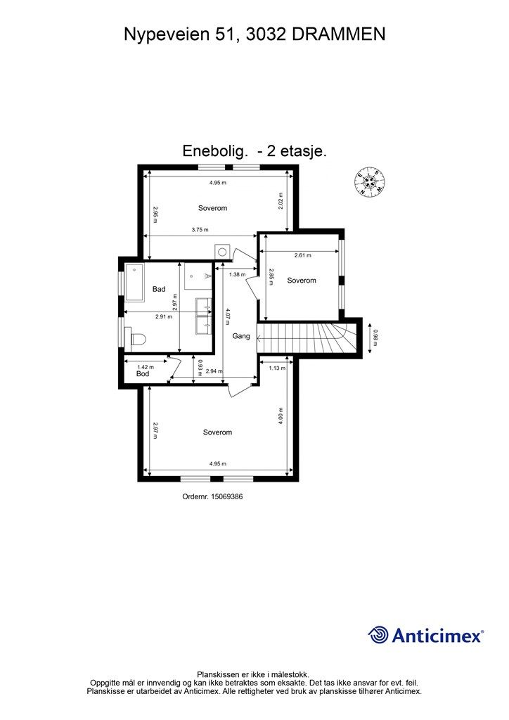 Plantegning - 2. etasje