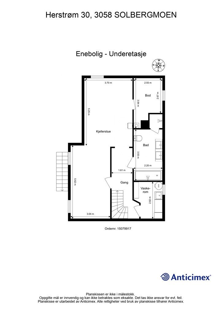 Plantegning underetasje