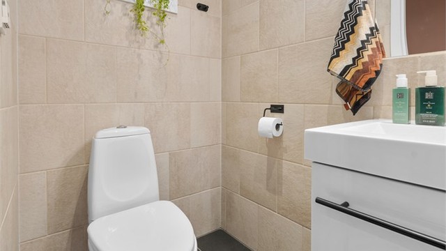 Wc/toalettrom i 2.etg med gulvvarme