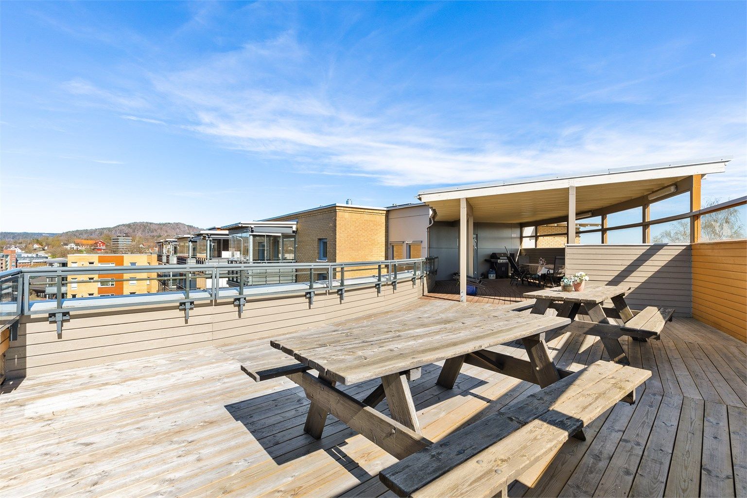 Sameiets felles takterrasse.