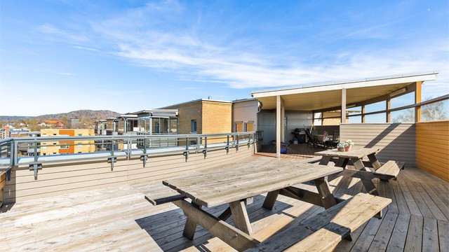 Sameiets felles takterrasse.