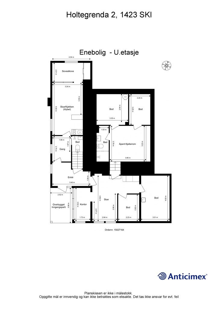 Plantegning u. etasje