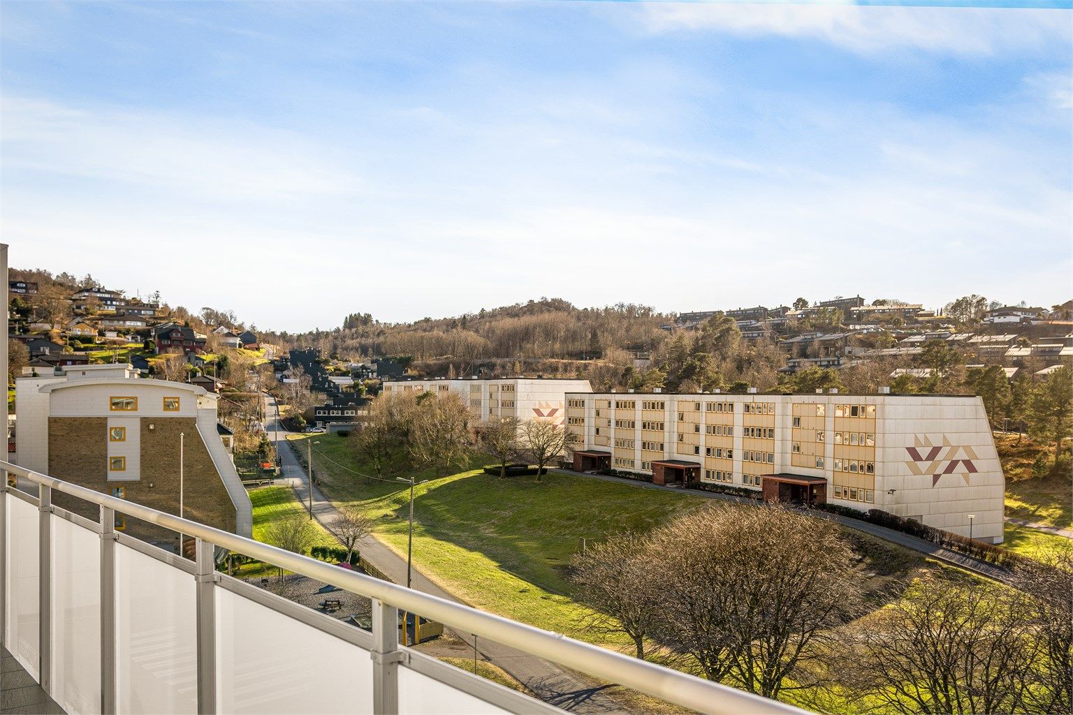 Flott utsikt over nærområdet.