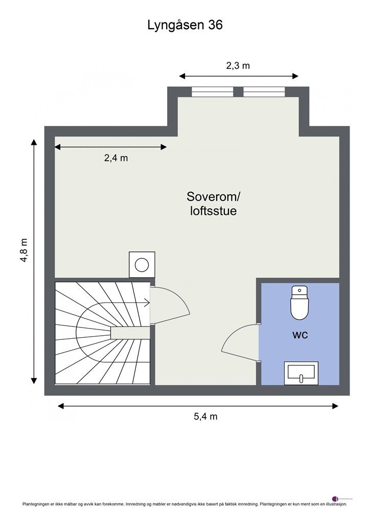 Plantegning - 2. etasje