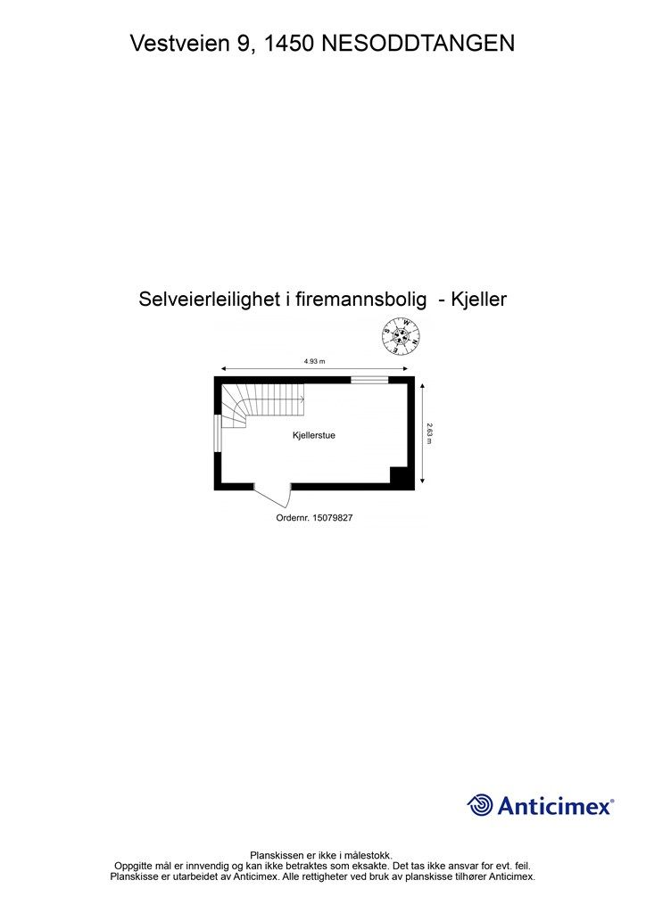 Plantegning kjelleretasje