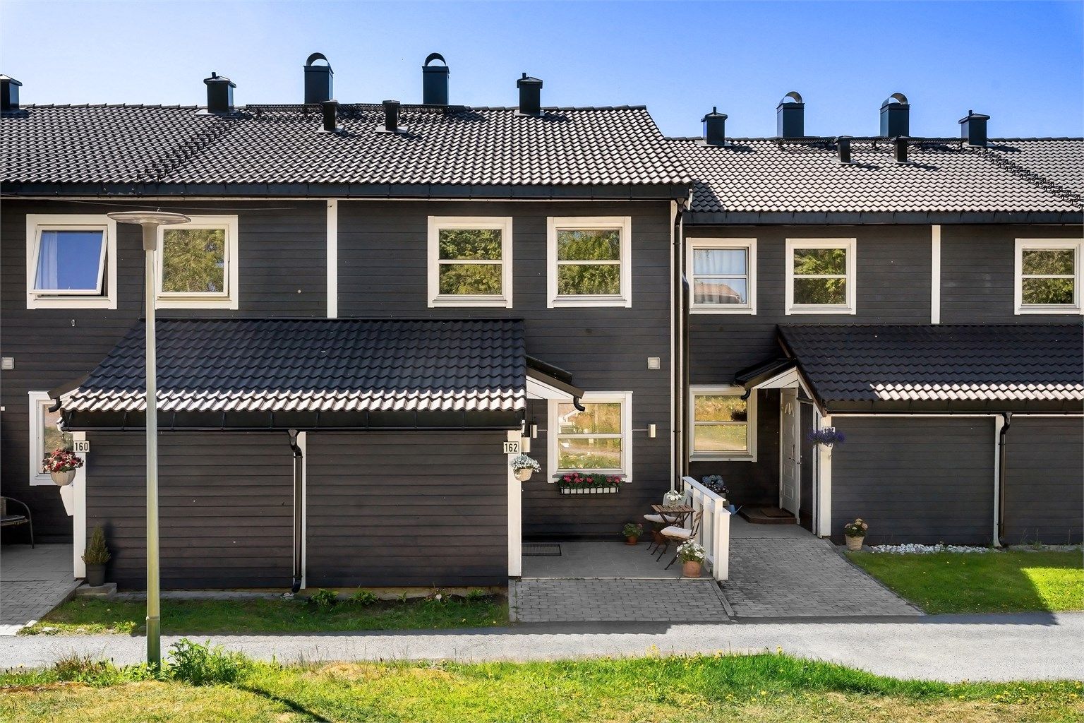 Svært barnevennlig rekkehus i idyllisk boligområde på Bærums Verk