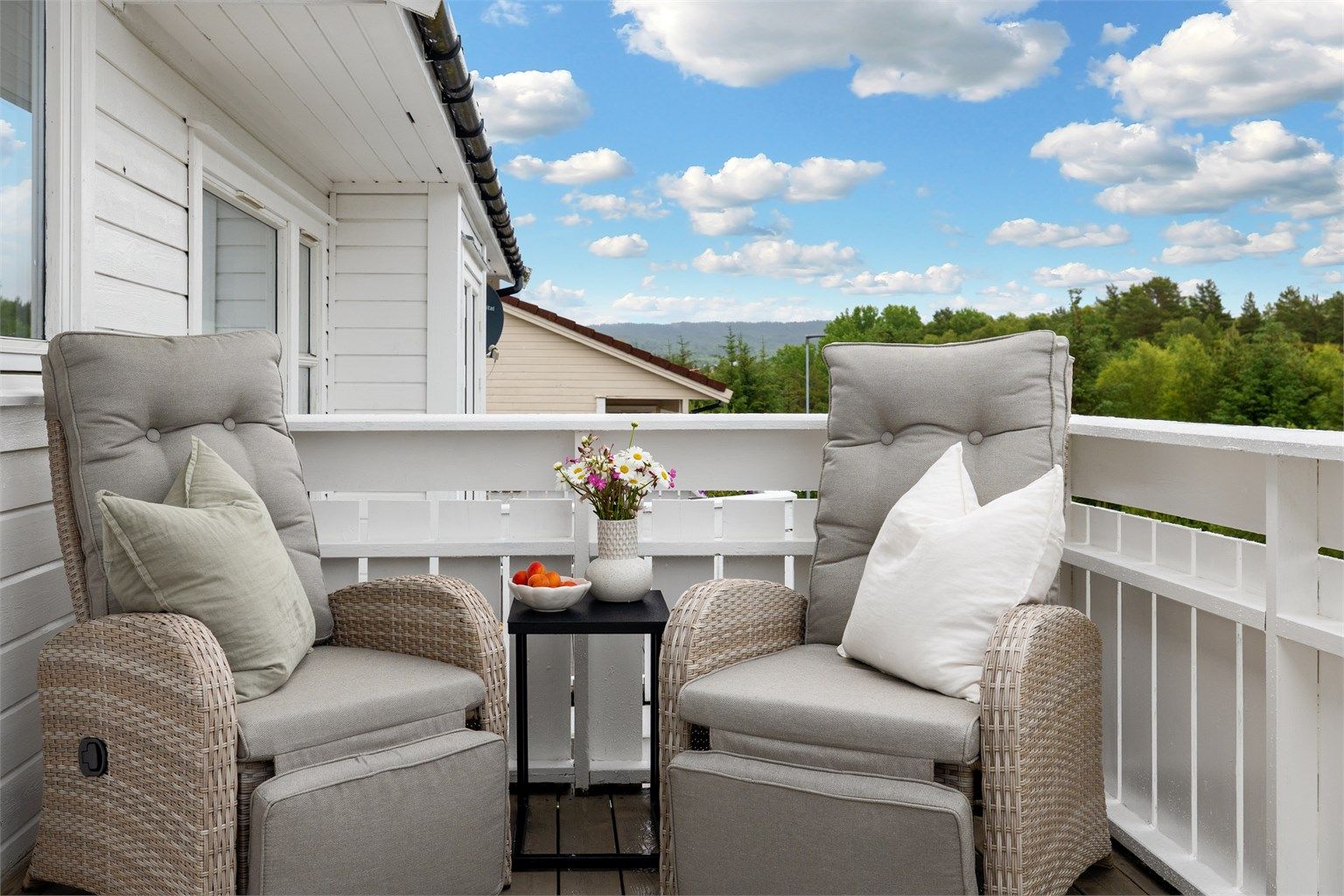 Her kan du ta morgenkaffen når været tillater det