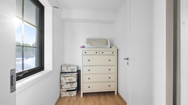 Praktisk innvendig bod gir god plass til oppbevaring.