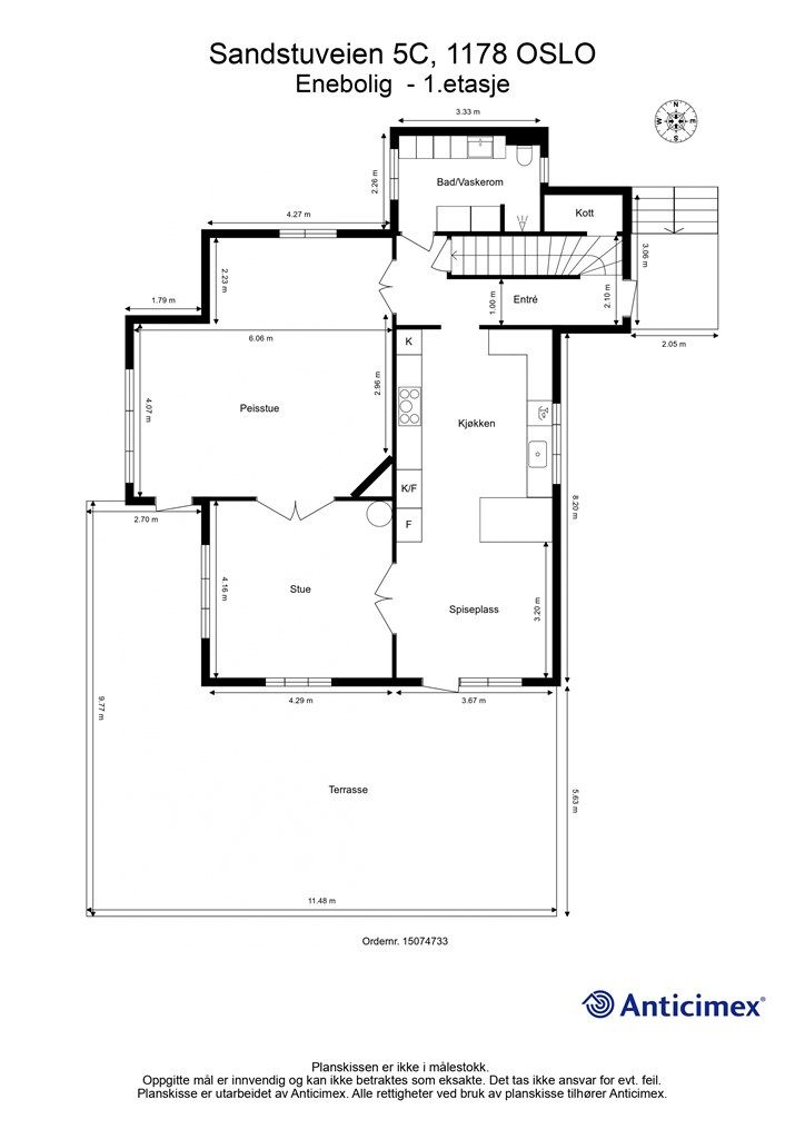 Plantegning - 1. etasje
