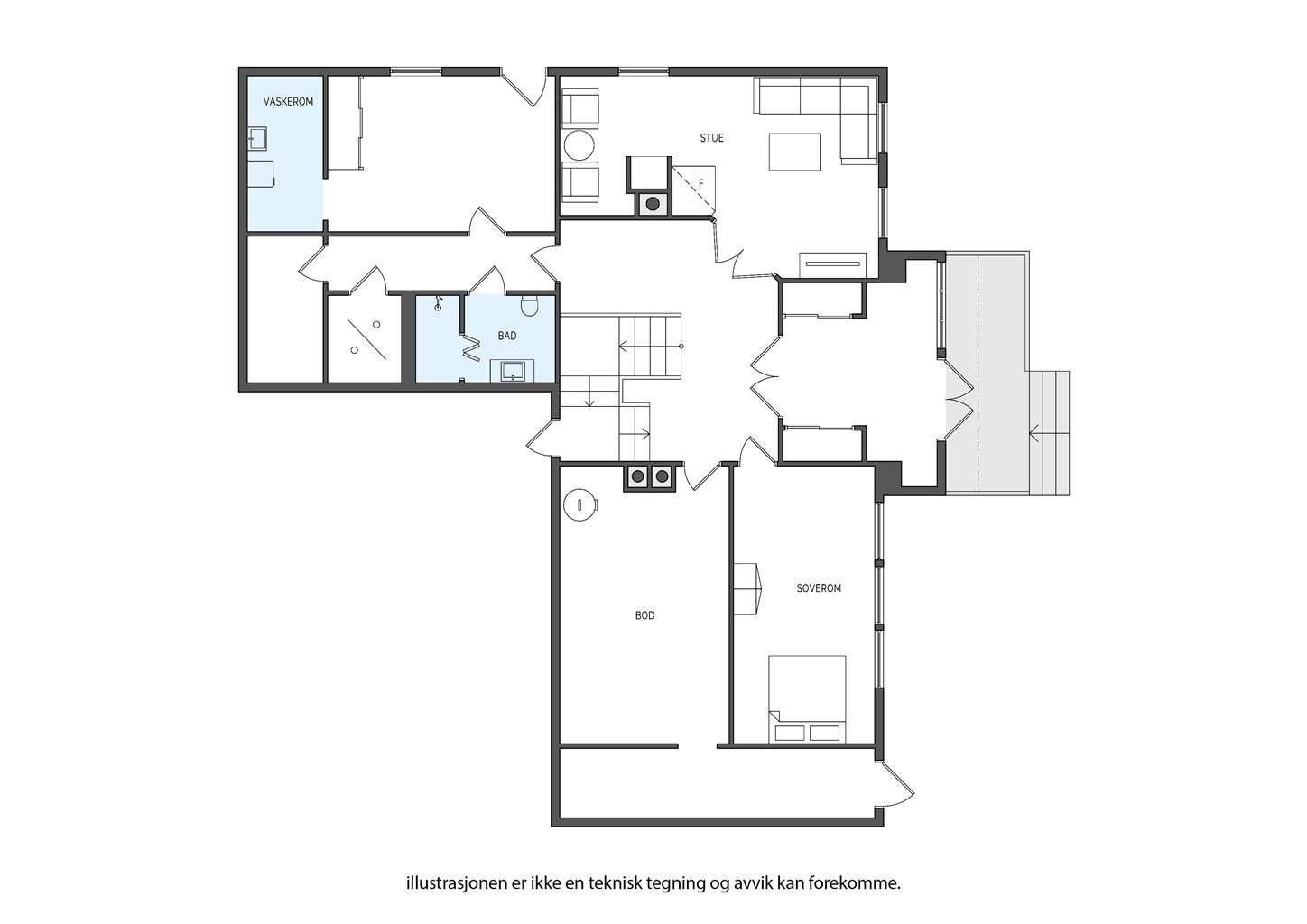 Plantegning underetasje 
