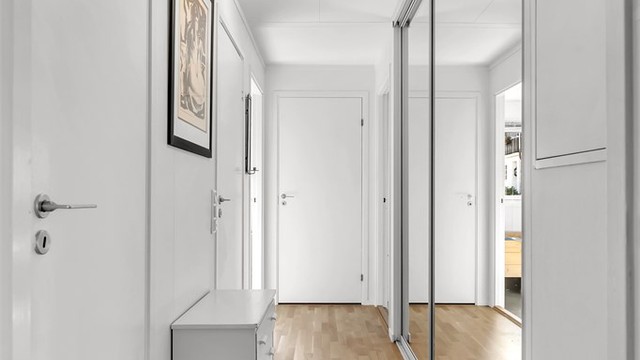 Gang mellom soverom og bad.