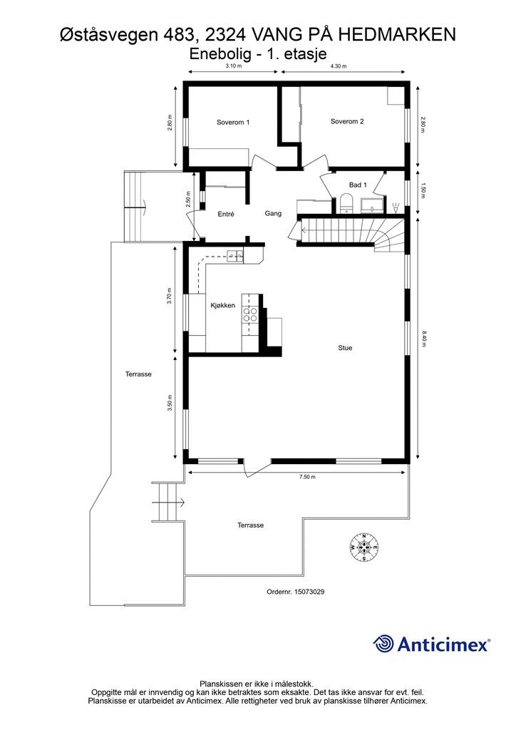 Plantegning - 1. etasje